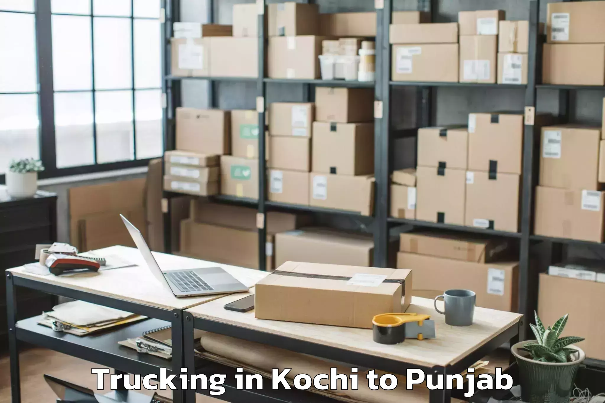 Book Kochi to Hoshiarpur Trucking Online